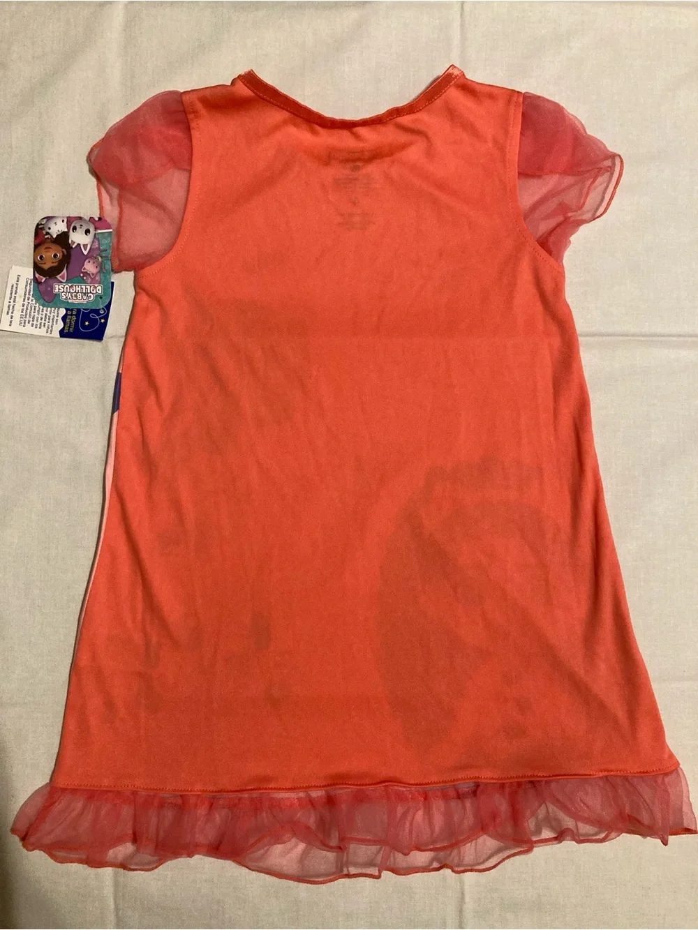 Girls Pink Gabby’s House Print Nightgown Girls Size 4